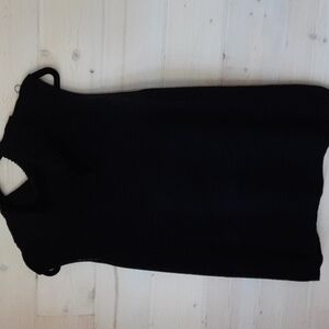 Preston & York, Soft Knit Sleeveless top. Deep Black, size XL.